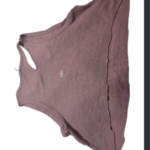ALO Yoga Dusty Purple Crop Top